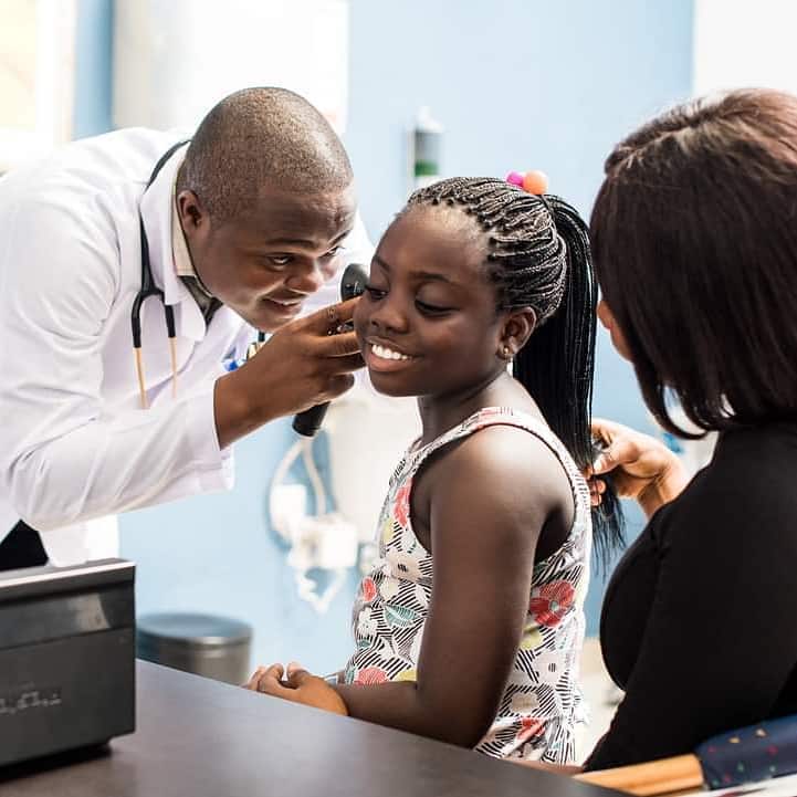 Doctor consulting with patient